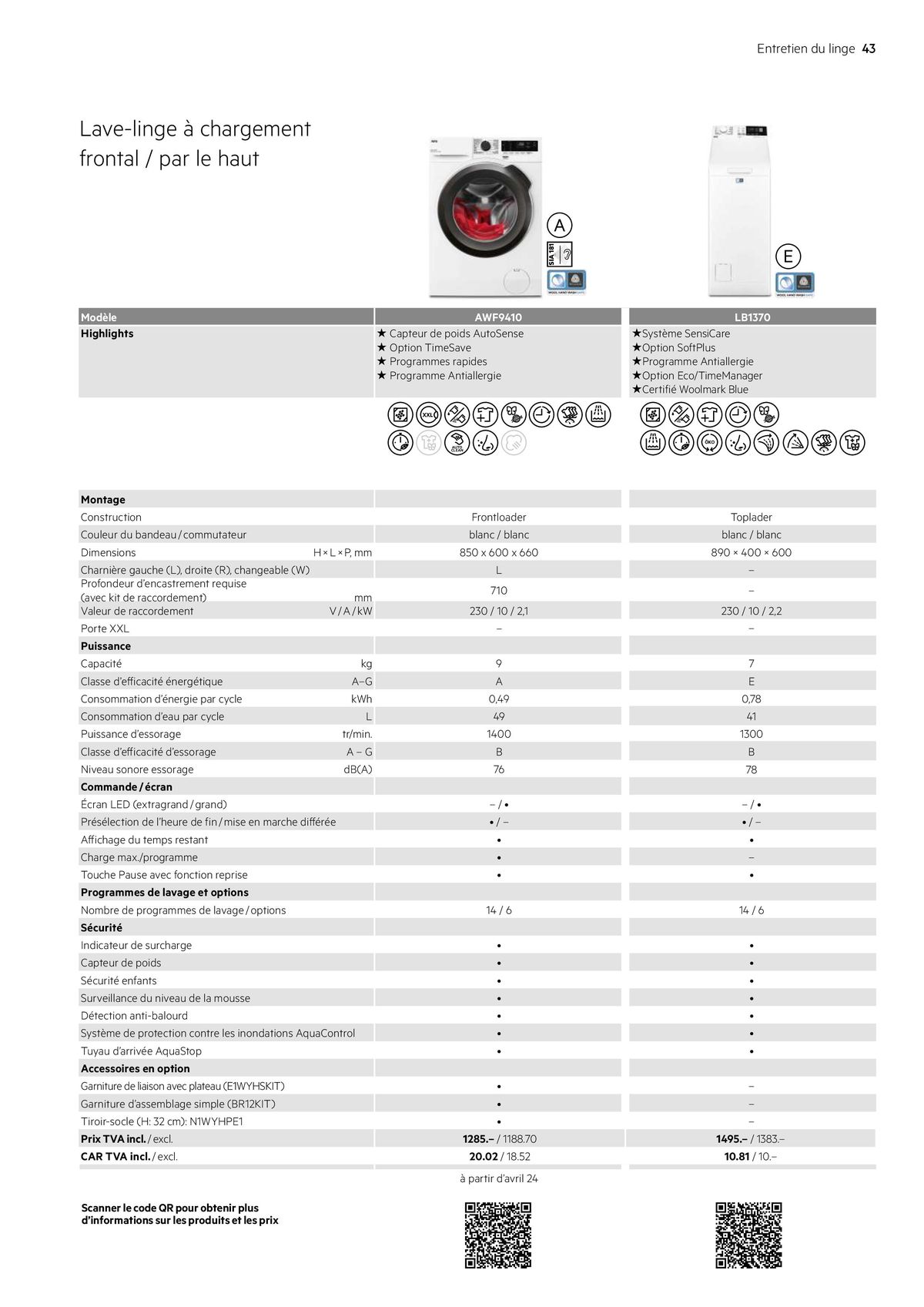 Catalogue Électroménagers 2024 | 2025, page 00043