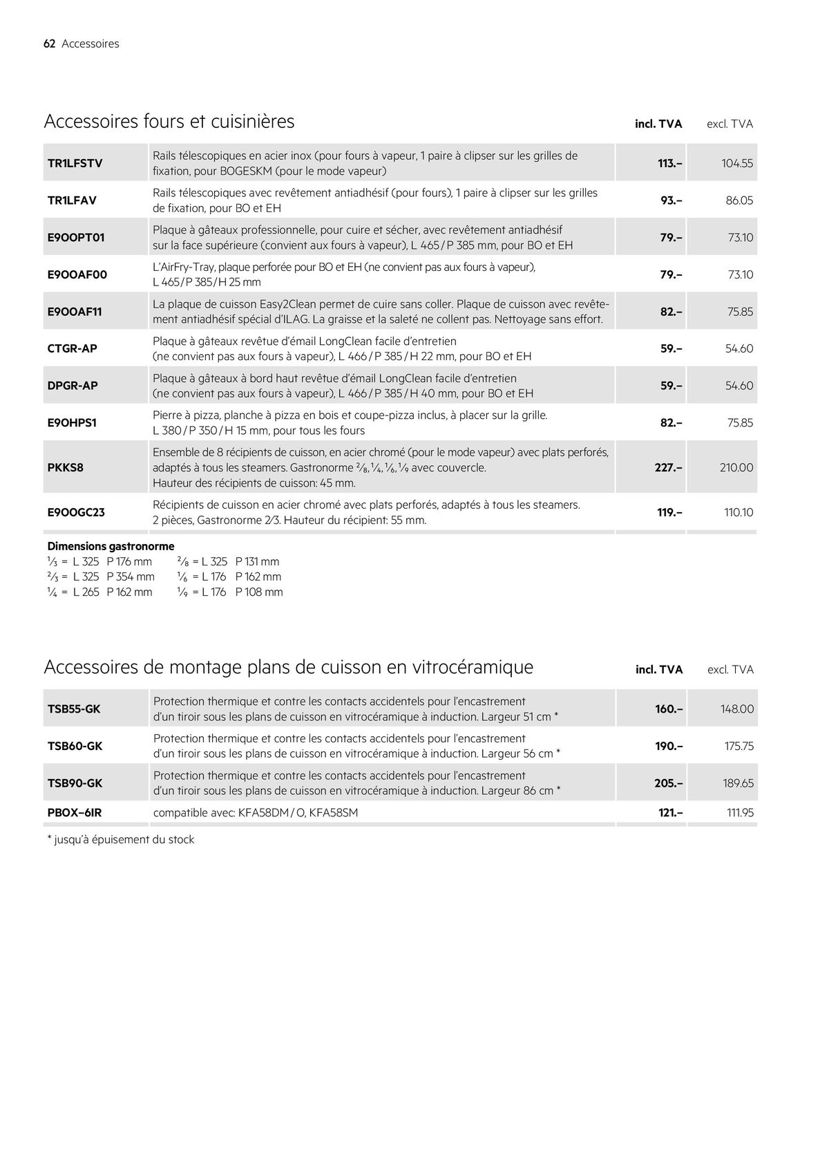 Catalogue Électroménagers 2024 | 2025, page 00062