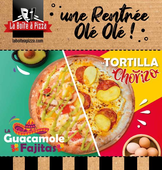 Catalogue La Boîte à Pizza à Pessac | Une rentrée olé olé! | 10/09/2024 - 28/10/2024