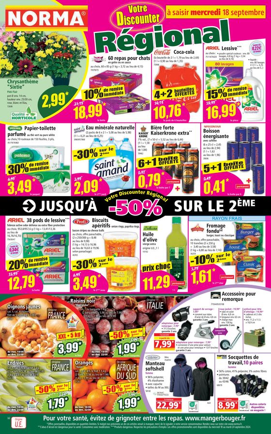 Catalogue Norma à Rettel | Produits Régionaux  | 18/09/2024 - 24/09/2024