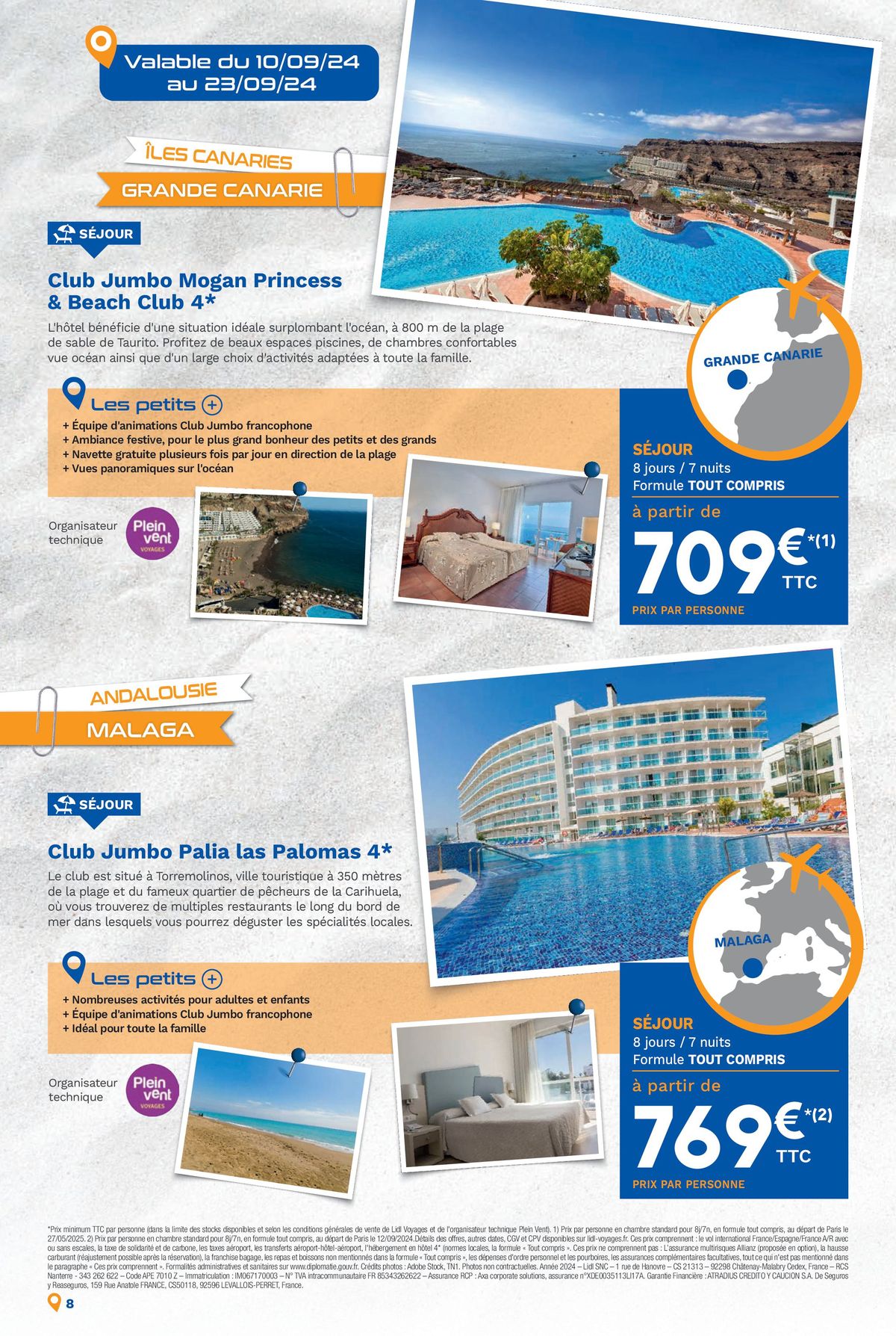 Catalogue Bonnes vacances avec Lidl Voyages !, page 00008