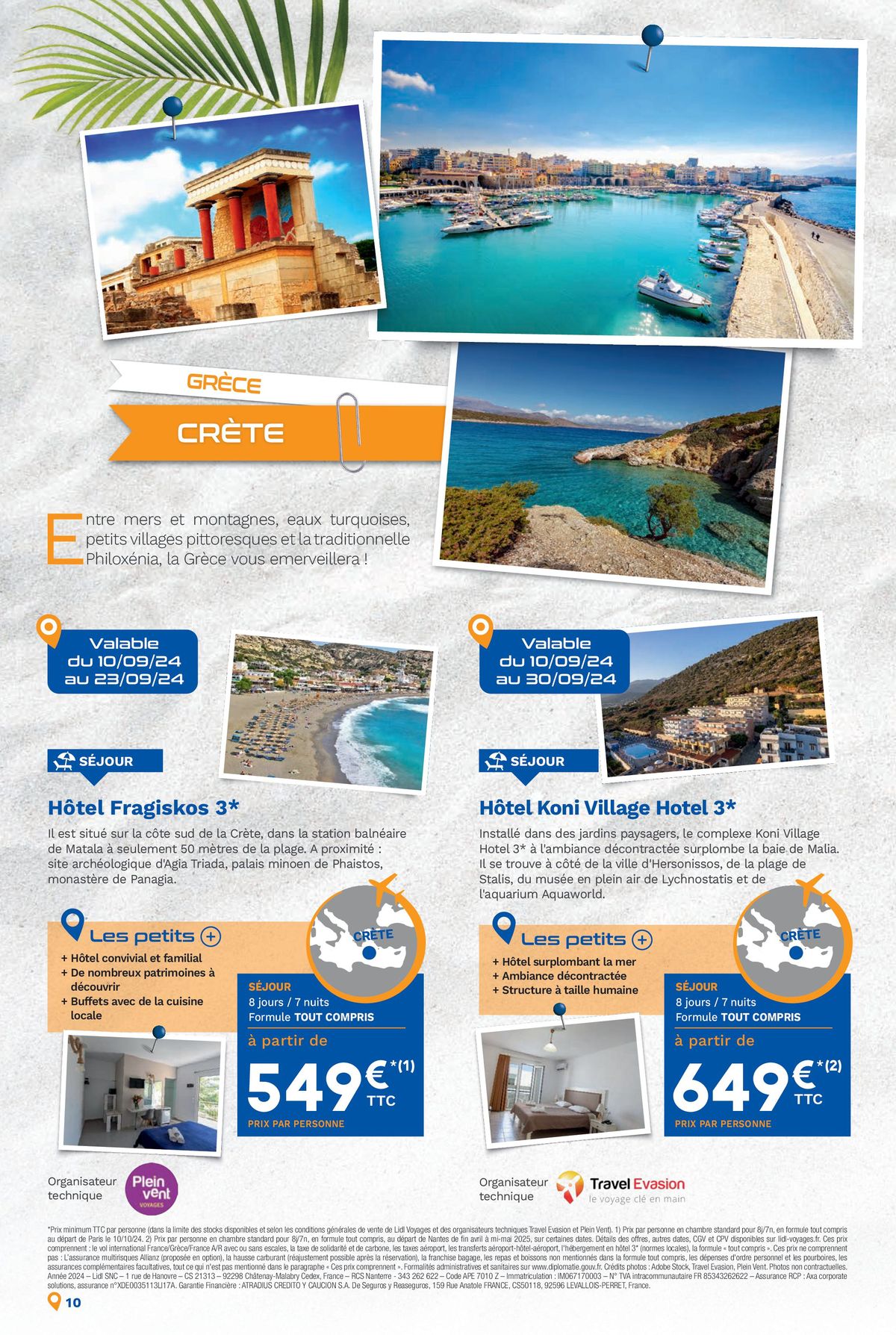 Catalogue Bonnes vacances avec Lidl Voyages !, page 00010