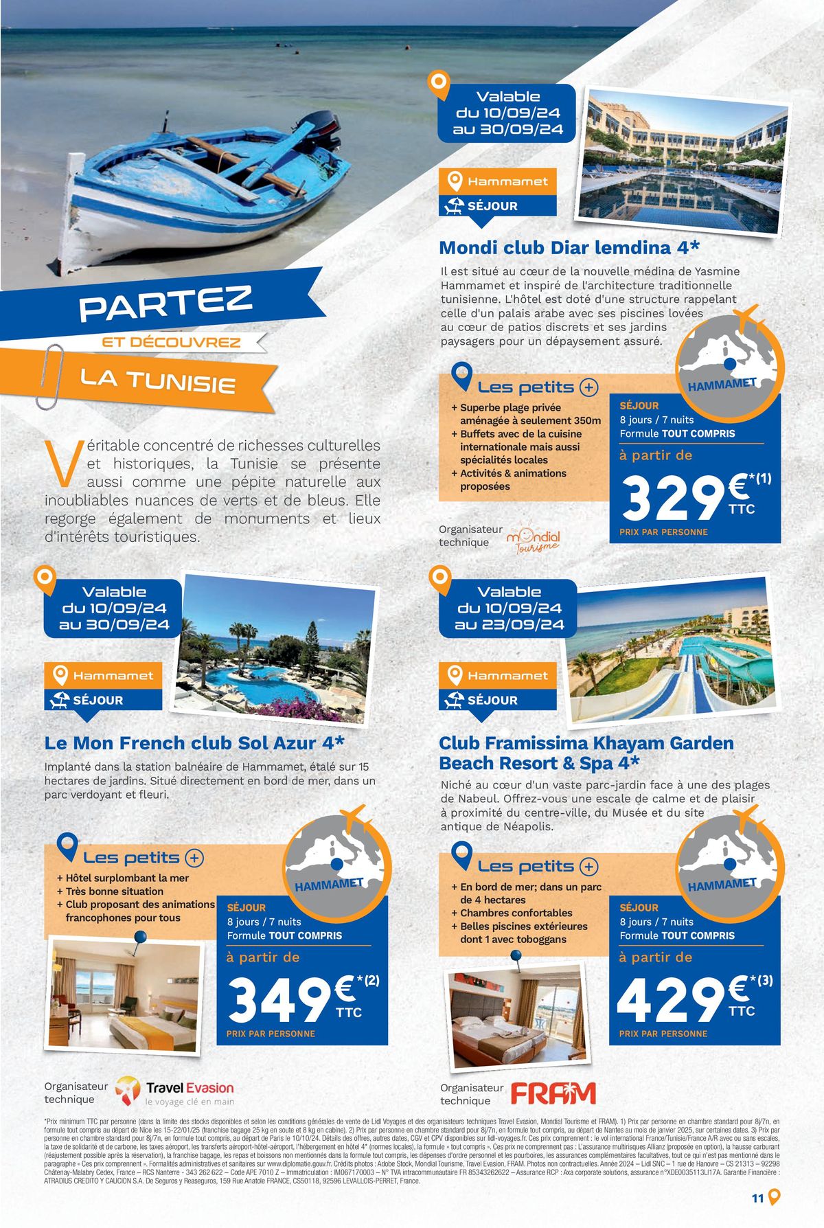 Catalogue Bonnes vacances avec Lidl Voyages !, page 00011