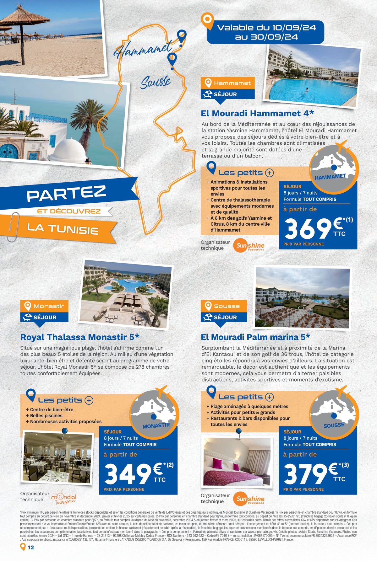 Catalogue Bonnes vacances avec Lidl Voyages !, page 00012