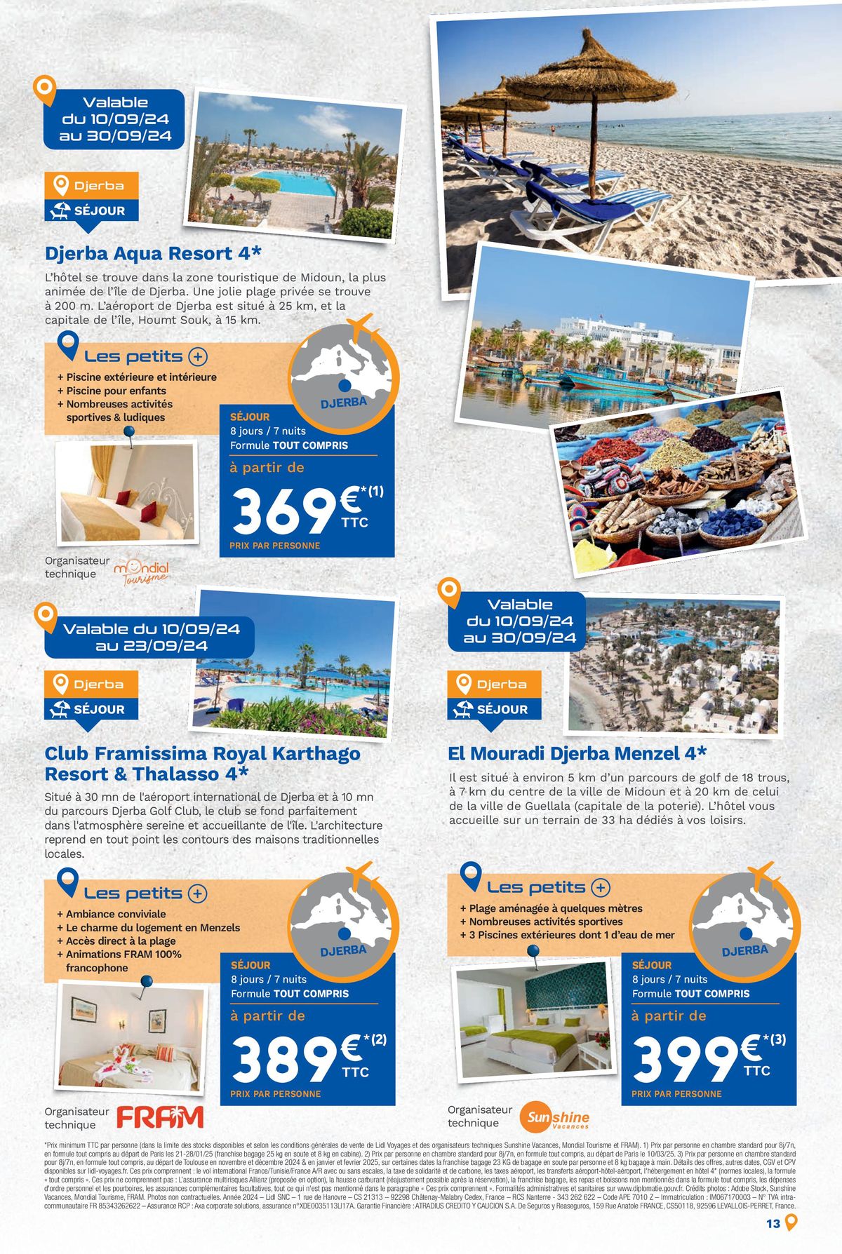 Catalogue Bonnes vacances avec Lidl Voyages !, page 00013