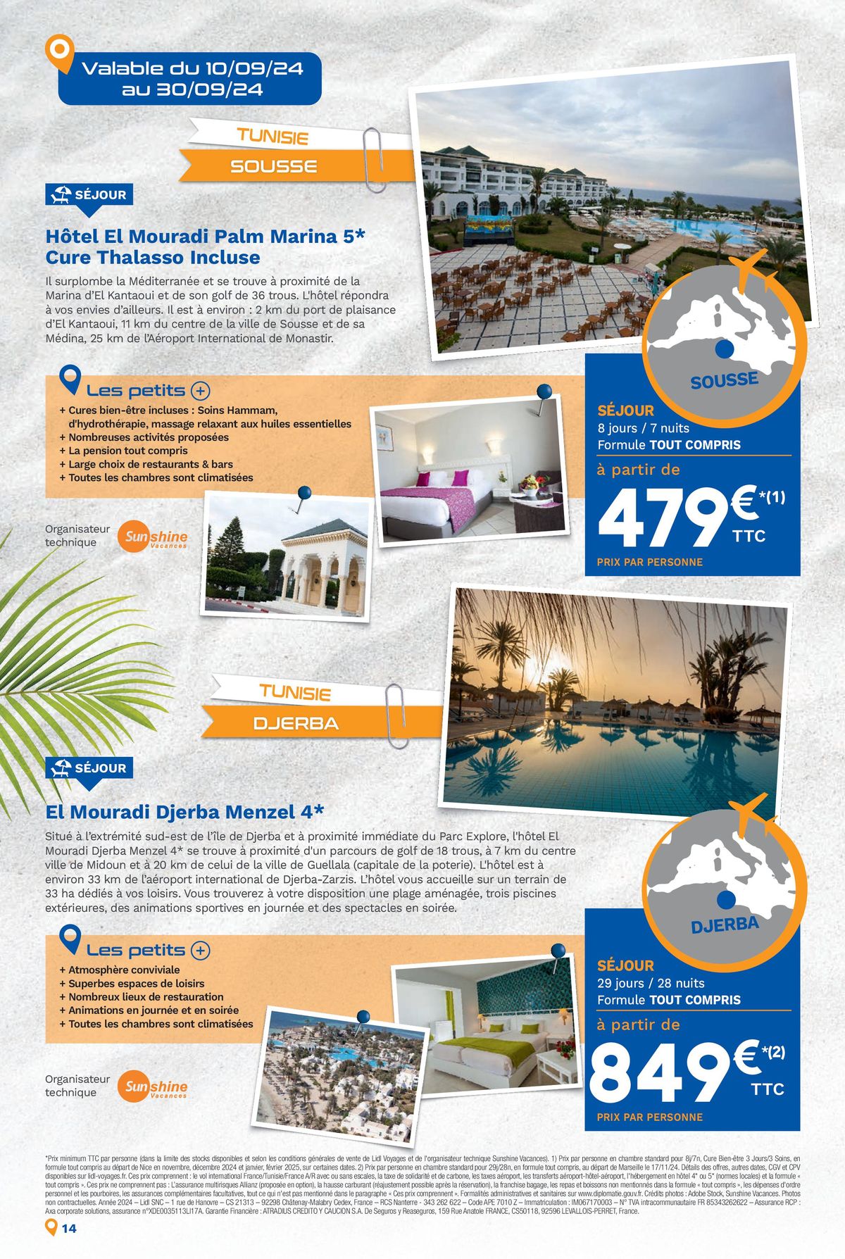 Catalogue Bonnes vacances avec Lidl Voyages !, page 00014