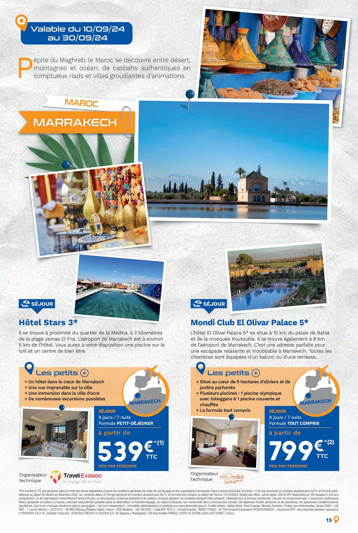 Catalogue Bonnes vacances avec Lidl Voyages !, page 00015