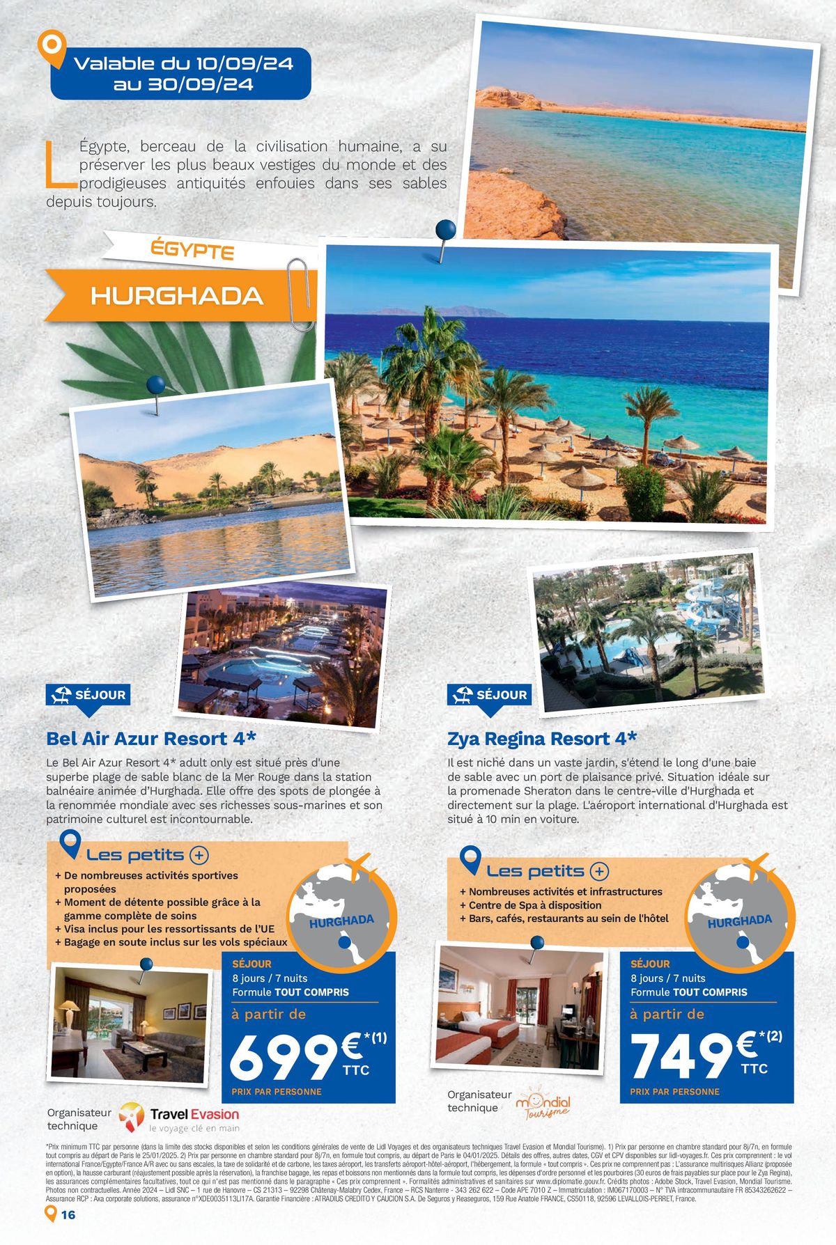 Catalogue Bonnes vacances avec Lidl Voyages !, page 00016