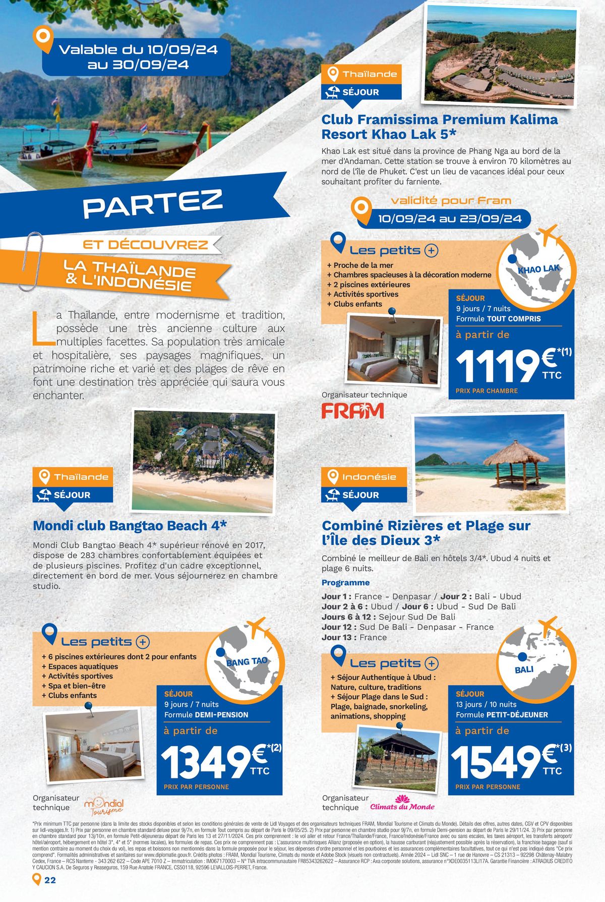 Catalogue Bonnes vacances avec Lidl Voyages !, page 00022