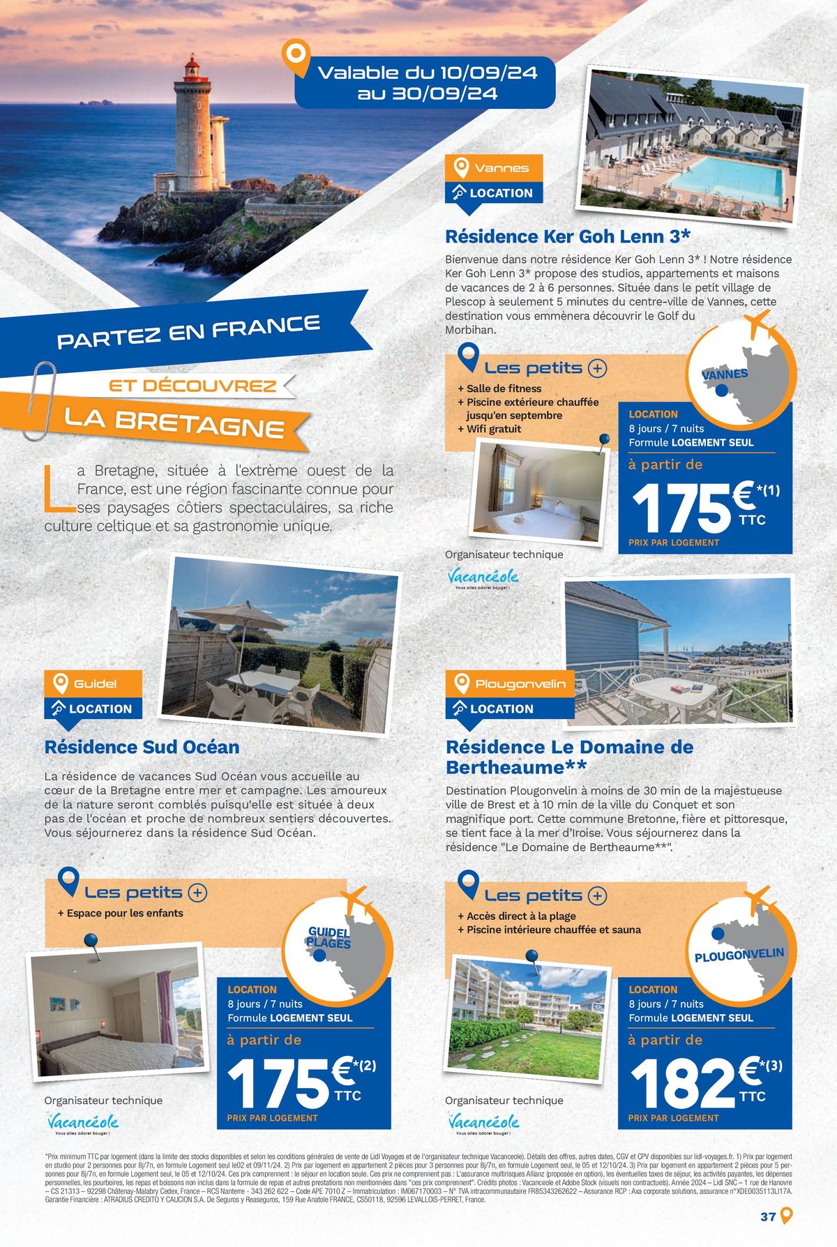 Catalogue Bonnes vacances avec Lidl Voyages !, page 00037