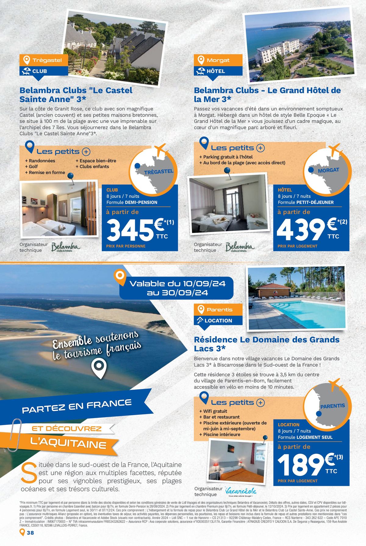 Catalogue Bonnes vacances avec Lidl Voyages !, page 00038