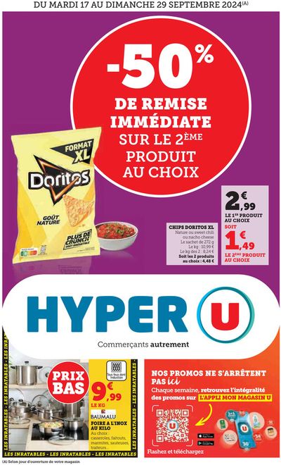 Promos de Discount Alimentaire à Boufféré | Catalogue HYPER U sur Hyper U | 16/09/2024 - 22/09/2024