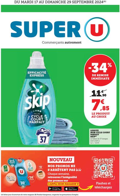 Promos de Discount Alimentaire à Le Plessis-Robinson | Catalogue SUPER U sur Super U | 16/09/2024 - 22/09/2024