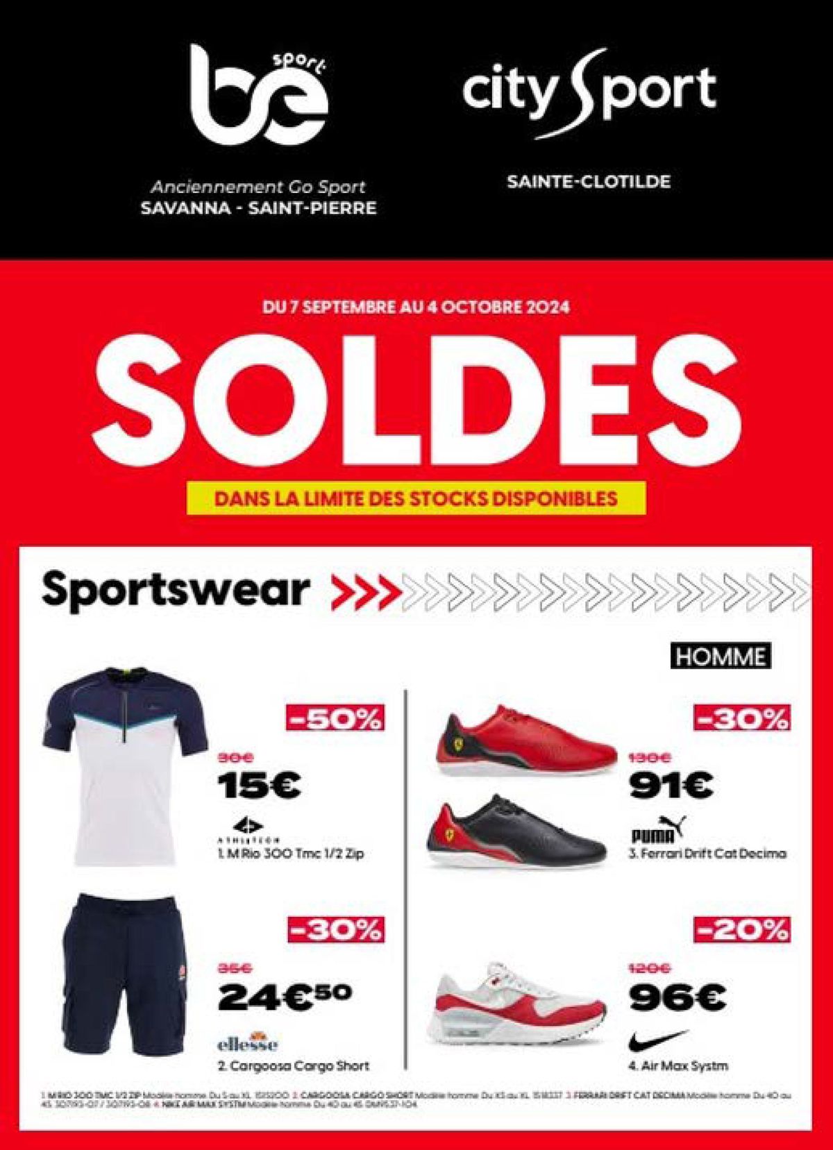 Catalogue Soldes dans la limite des stocks disponibles, page 00001