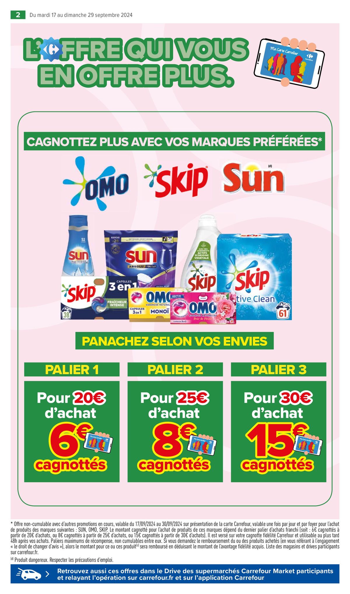 Catalogue 50% D'ÉCONOMIES SUR UNE SÉLECTION DE MARQUES POUR 30€ D’ACHAT, page 00004