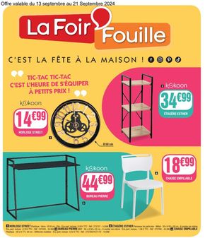 Promos de Bazar et Déstockage à Cannes | C'est la fête à la maison ! sur La Foir'Fouille | 12/09/2024 - 21/09/2024