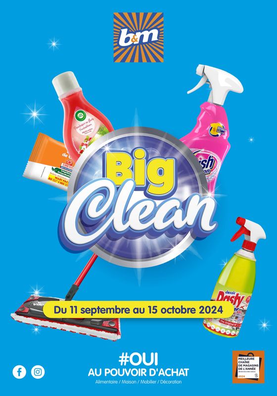 Catalogue B&M à L'Isle-d'Abeau | Big Clean | 11/09/2024 - 15/10/2024