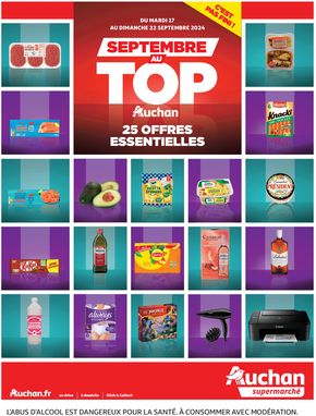 Catalogue Auchan Supermarché à Montayral | Septembre au top, c'est pas fini ! | 17/09/2024 - 22/09/2024