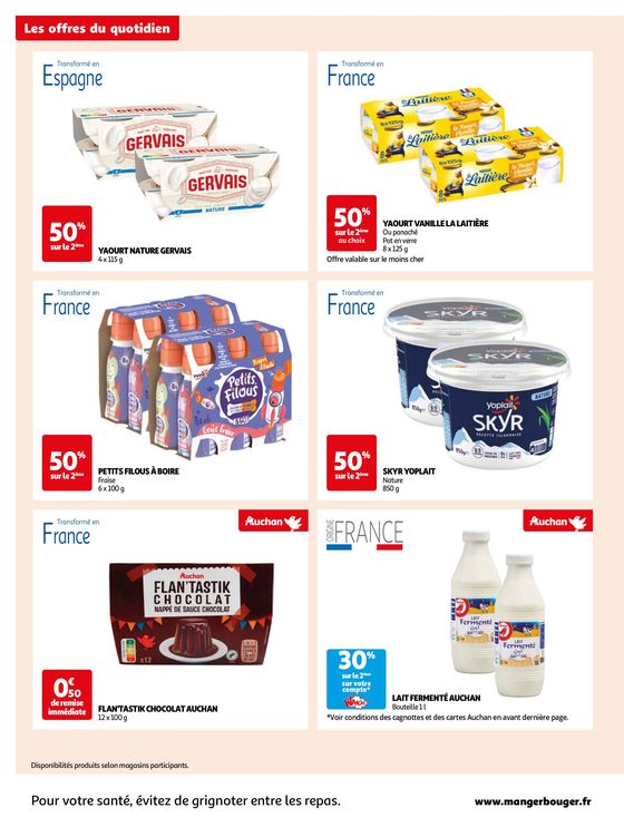 Catalogue Auchan Supermarché à Spicheren | Des économies au quotidien dans votre super | 17/09/2024 - 29/09/2024