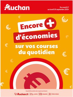 Catalogue Auchan Hypermarché à Uzès | Des économies au quotidien | 17/09/2024 - 30/09/2024