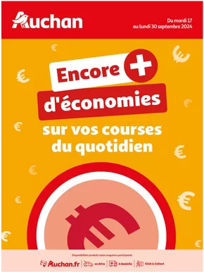 Catalogue Auchan Hypermarché à Fajac-en-Val | Des économies au quotidien | 17/09/2024 - 30/09/2024