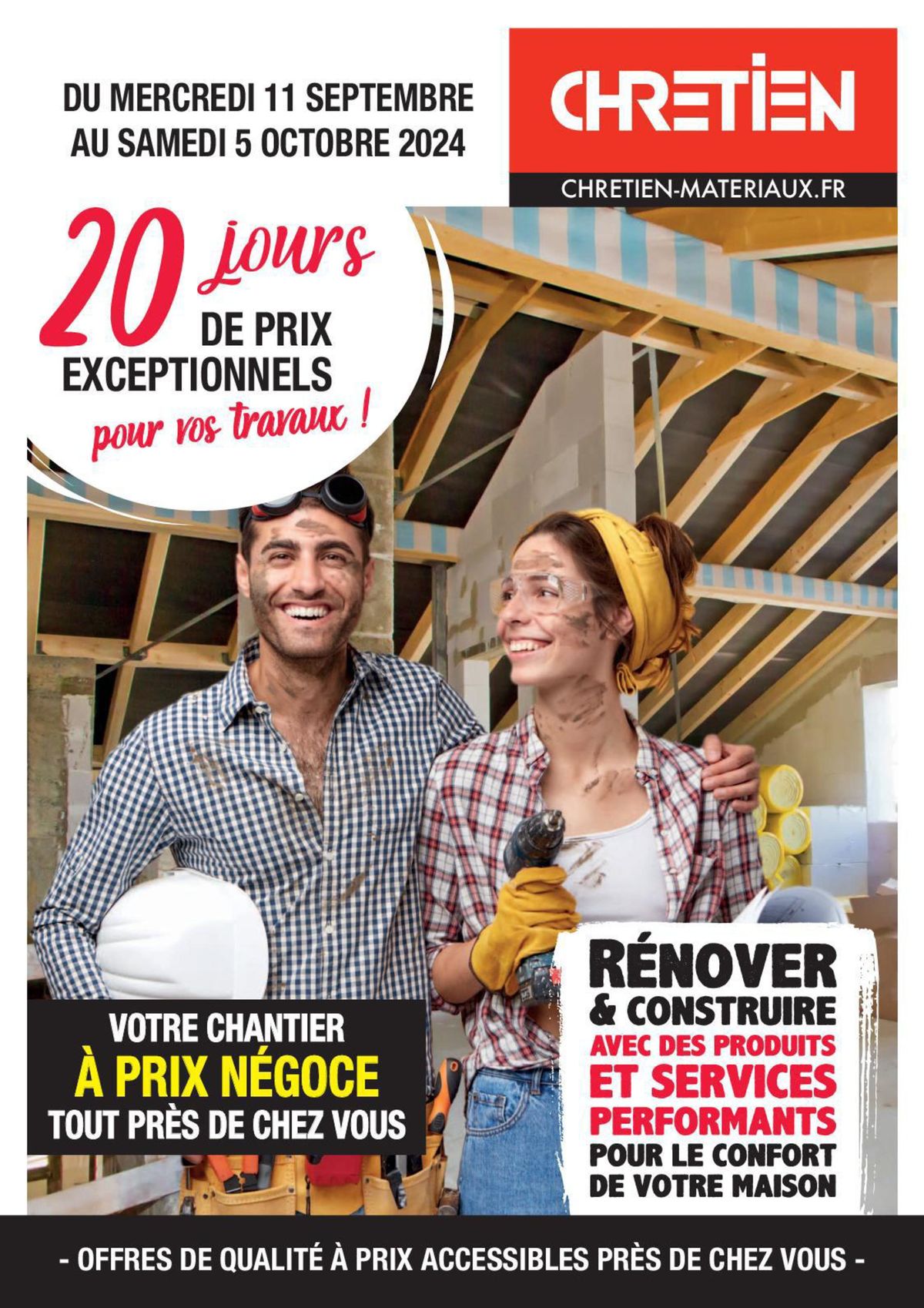 Catalogue Votre chantier à prix négoce tout près de chez vous !, page 00001