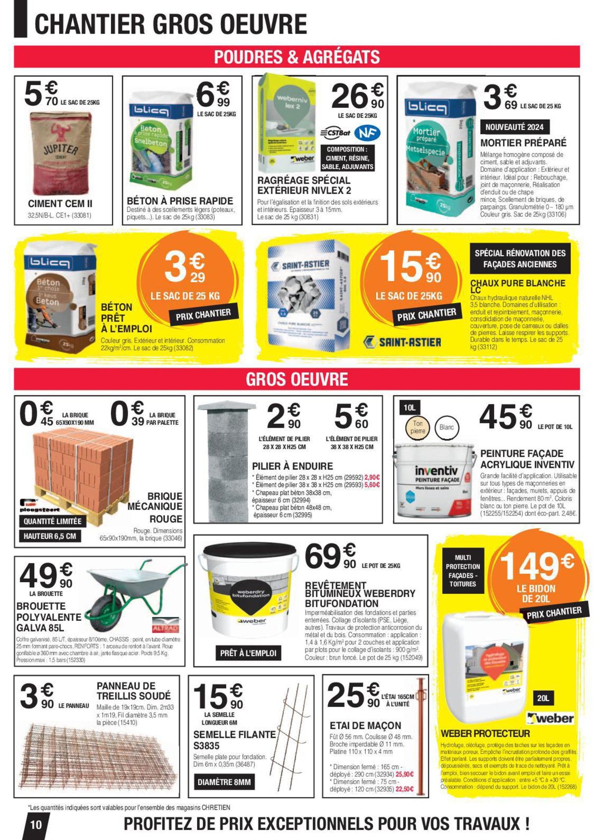 Catalogue Votre chantier à prix négoce tout près de chez vous !, page 00010