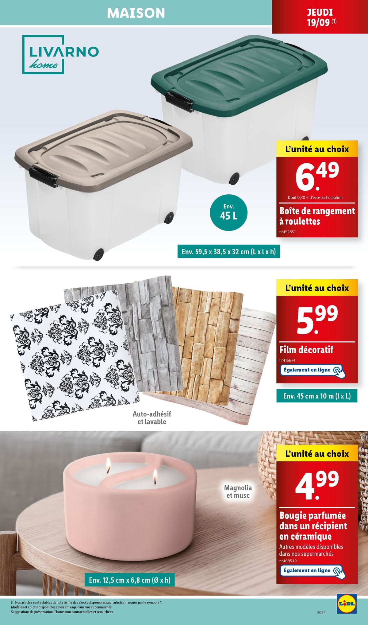 Catalogue Profitez d'un large choix de produits pour votre intérieur cette semaine chez Lidl., page 00027