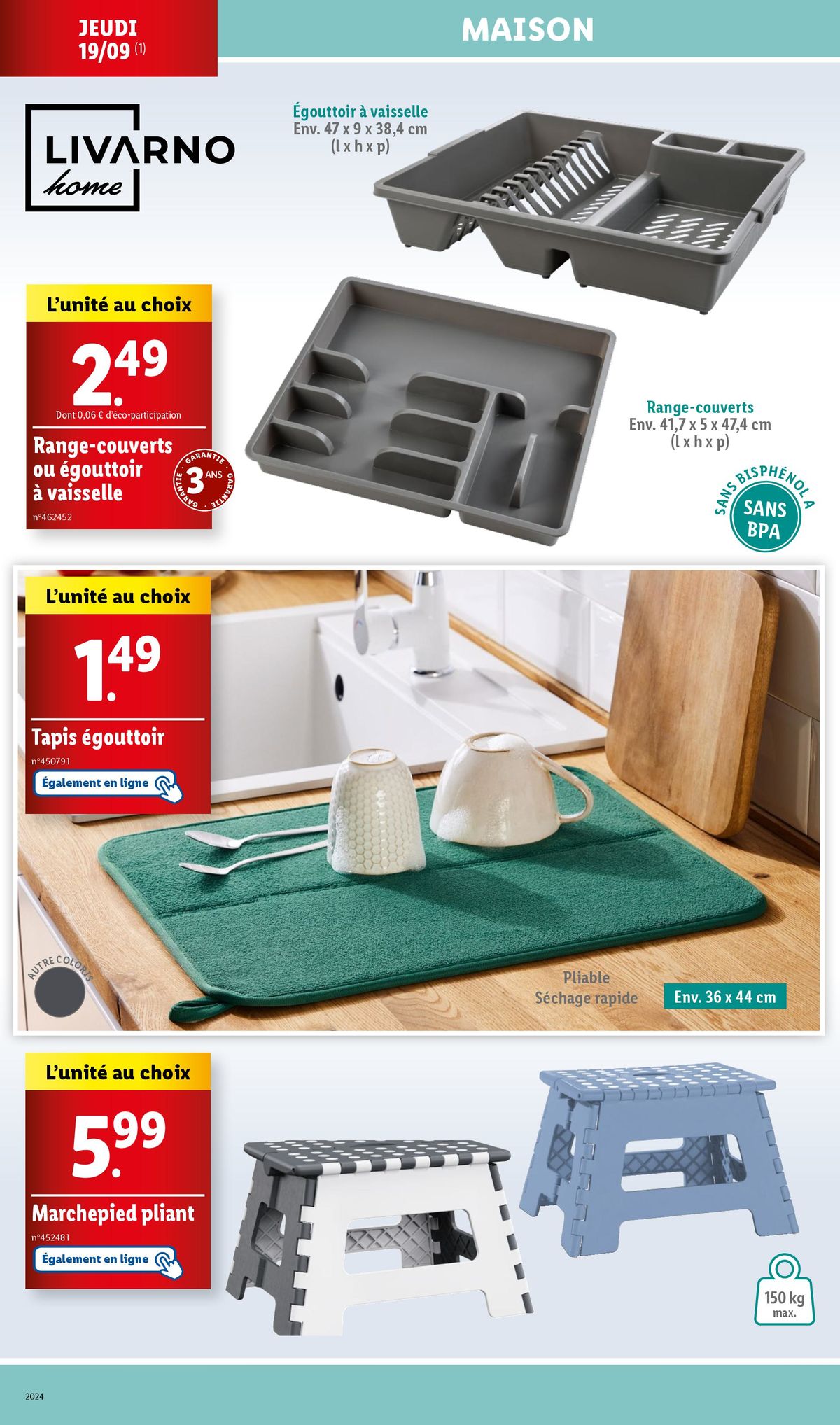 Catalogue Profitez d'un large choix de produits pour votre intérieur cette semaine chez Lidl., page 00024