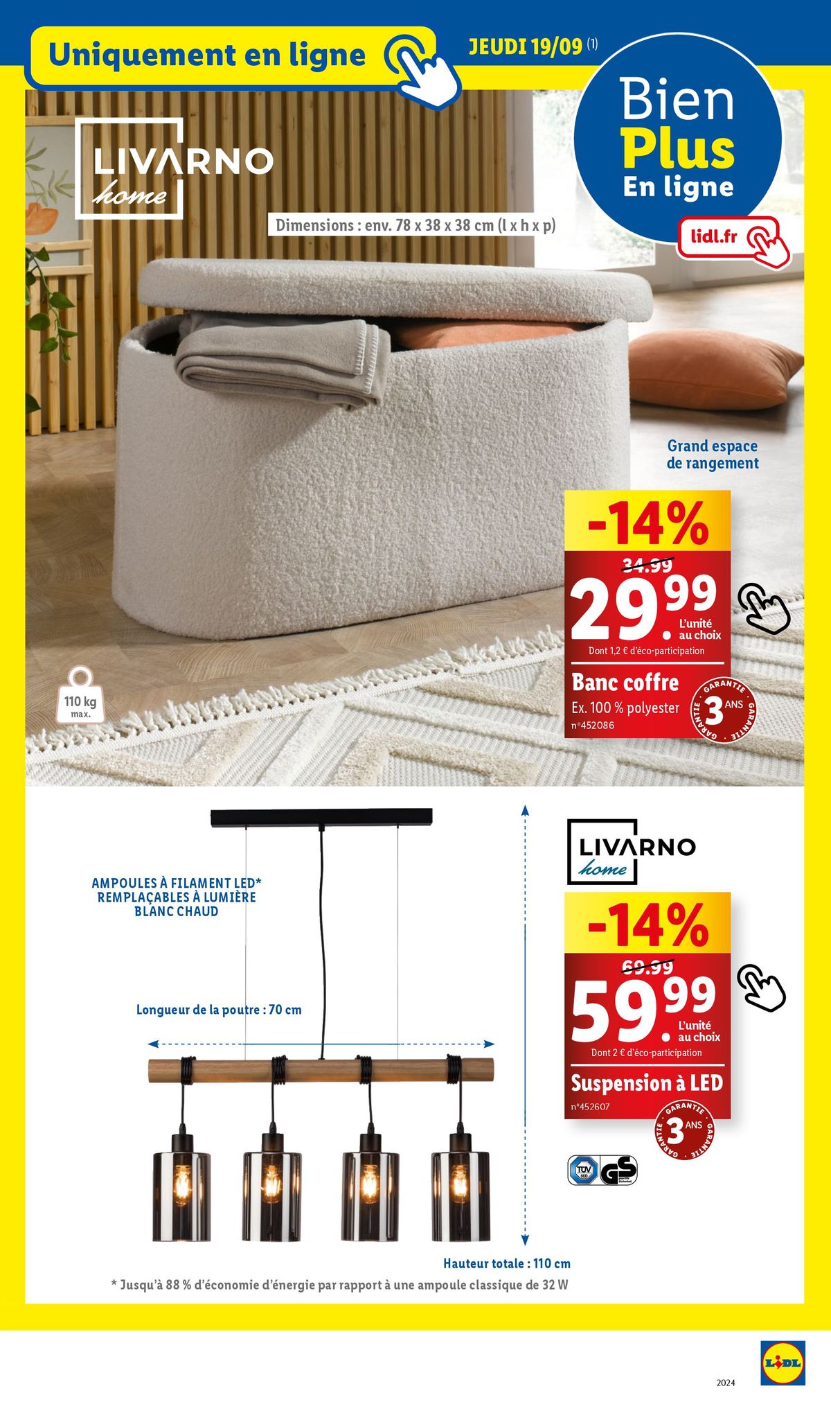 Catalogue Profitez d'un large choix de produits pour votre intérieur cette semaine chez Lidl., page 00037