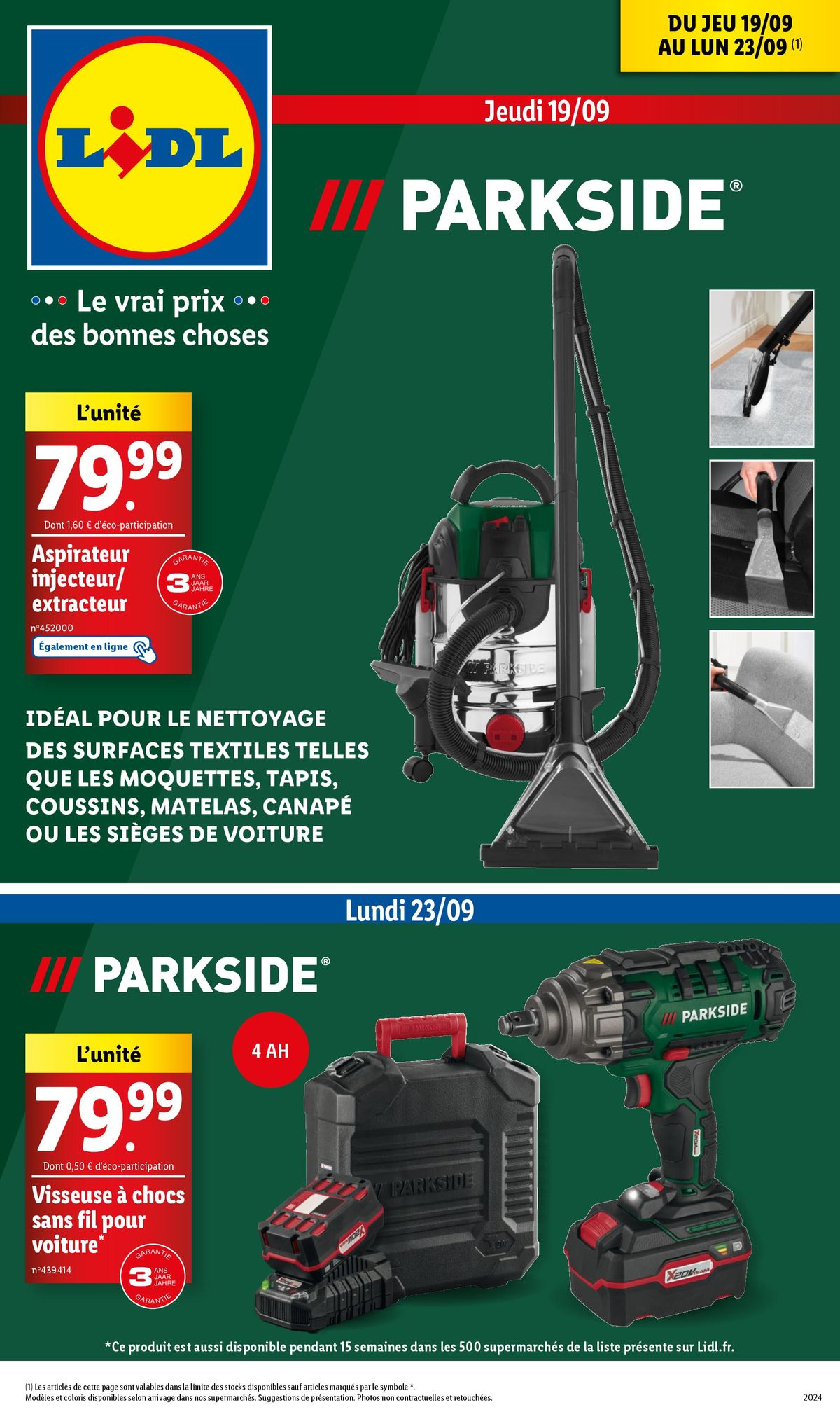 Catalogue Ne manquez pas les incontournables bricolage, automobile et mode cette semaine chez Lidl., page 00001