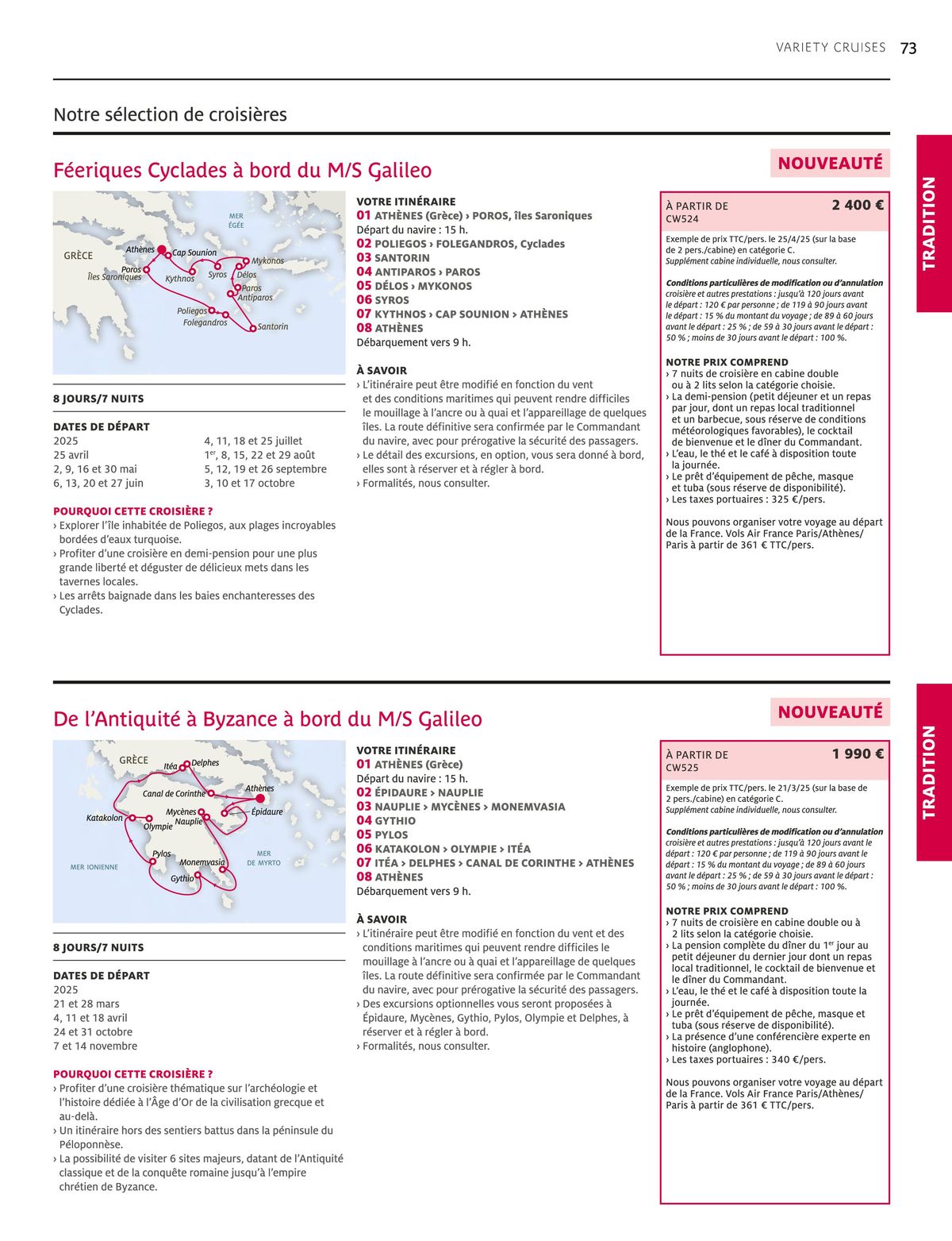 Catalogue Croisières 2025 - 2026, page 00075