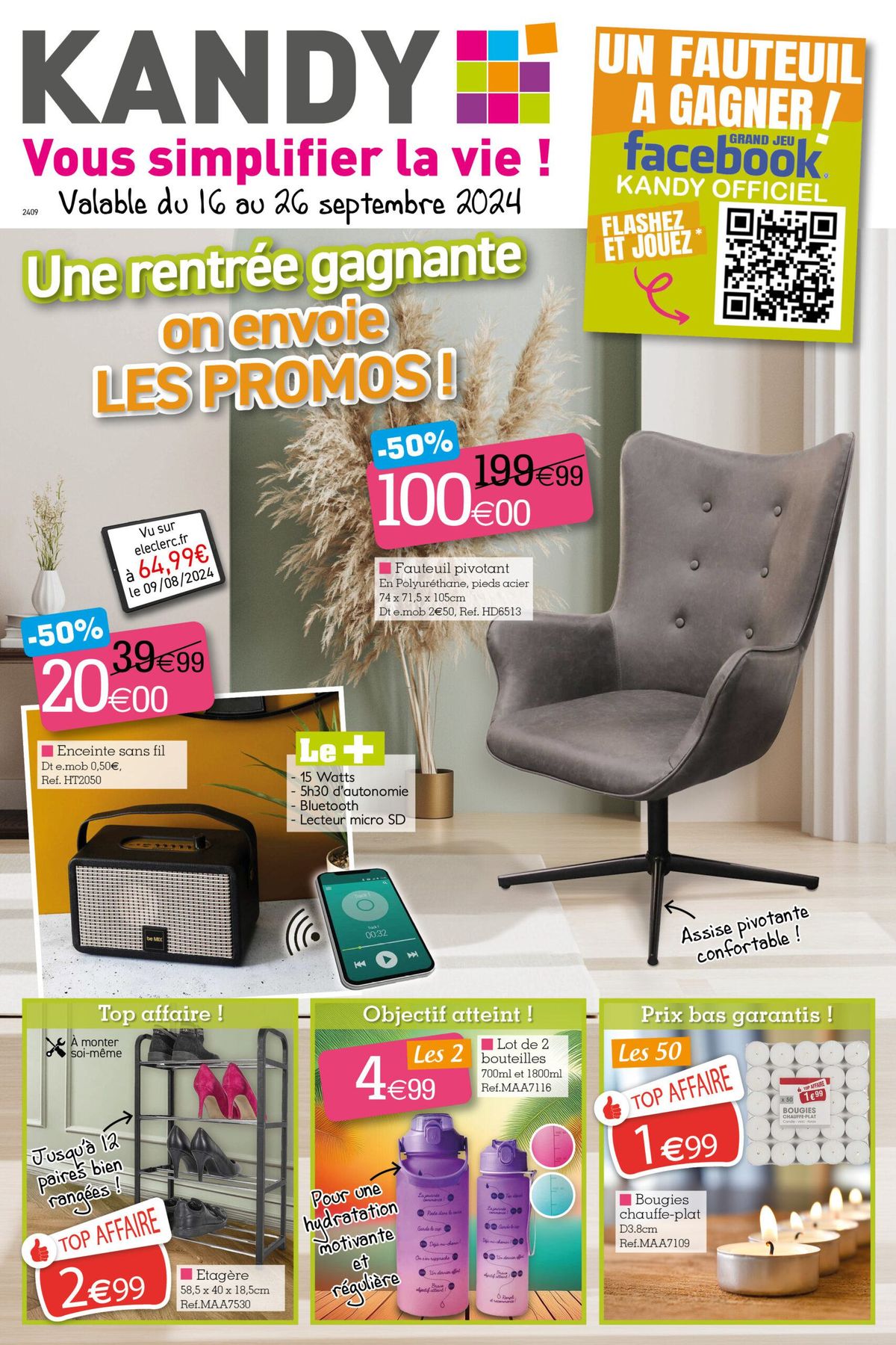 Catalogue Une rentrée gagnante on envoie les promos !, page 00001