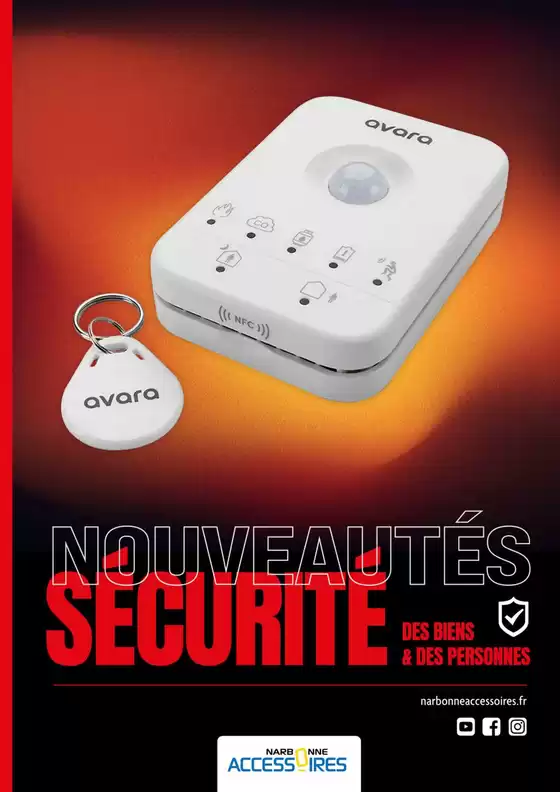 Catalogue Narbonne accessoires à Feytiat | Nouveaytés Securité | 16/09/2024 - 31/12/2024