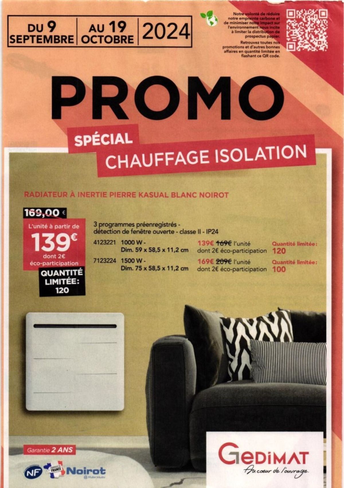 Catalogue Promo special chauffage isolation, page 00001