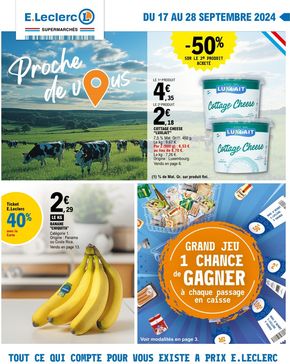 Promos de Supermarchés à Aurillac | 24M138C08LU sur E.Leclerc | 17/09/2024 - 28/09/2024