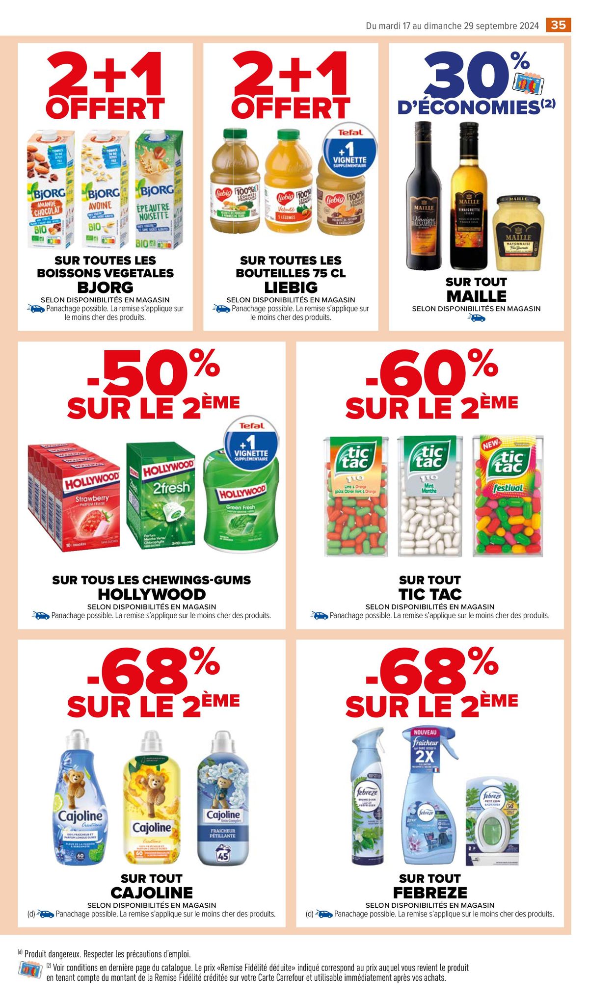 Catalogue 50% D'ÉCONOMIES SUR UNE SÉLECTION DE MARQUES POUR 30€ D’ACHAT, page 00037