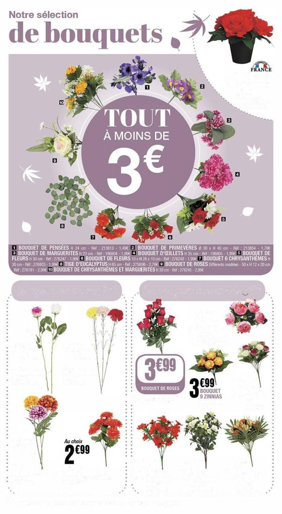 Catalogue La Foir'Fouille à Bourges | Notre sélection de bouquets | 16/09/2024 - 31/10/2024