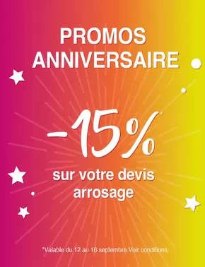 Promos de Jardineries et Animaleries à Airaines | C’est le moment de réaliser vos projets d'arrosage sur Irrijardin | 16/09/2024 - 30/09/2024