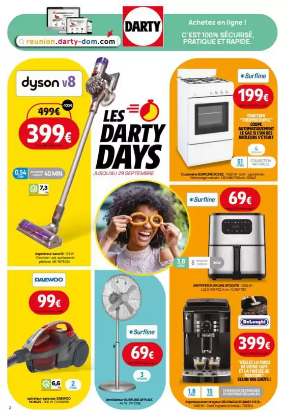 Catalogue Darty à Saint-Denis (La Réunion) | Les party days | 16/09/2024 - 29/09/2024