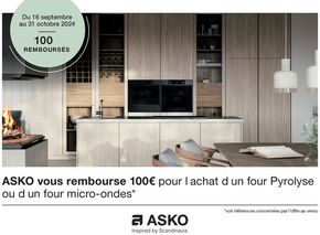 Promos de Multimédia et Electroménager à Baume-les-Dames | OFFRE Asko : 100€ remboursés ! sur Boulanger | 16/09/2024 - 31/10/2024