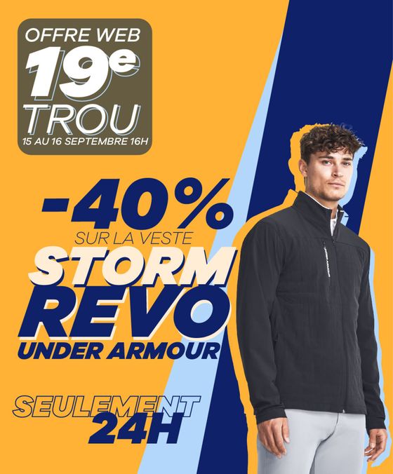 -40% sur la UNDER ARMOUR - VESTE STORM REVO