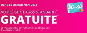 Promos de Banques et Assurances à Cholet | Votre carde pass standard sur Carrefour Banque | 16/09/2024 - 30/09/2024