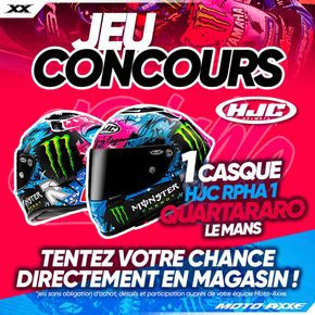 Promos de Sport à Cholet | eu Concours Moto Axxe X HJC Helmets  sur Moto-Axxe | 17/09/2024 - 30/09/2024