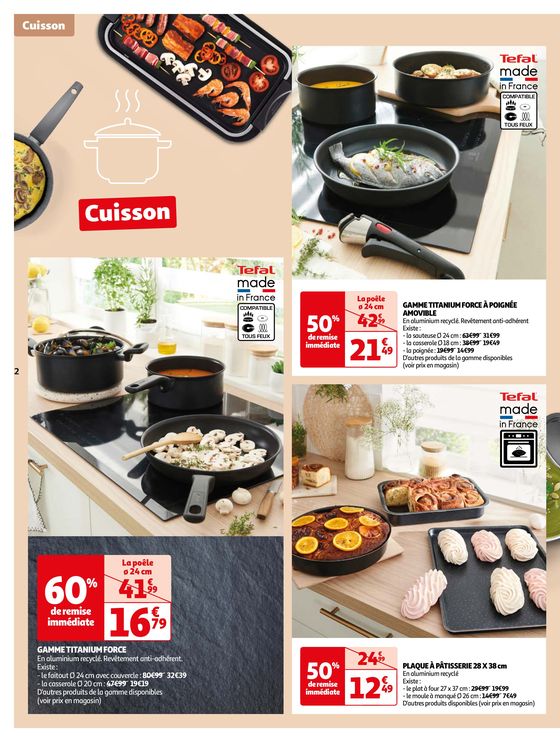 Catalogue Auchan Supermarché à Crest | Une batterie d'essentiels en cuisine | 24/09/2024 - 06/10/2024