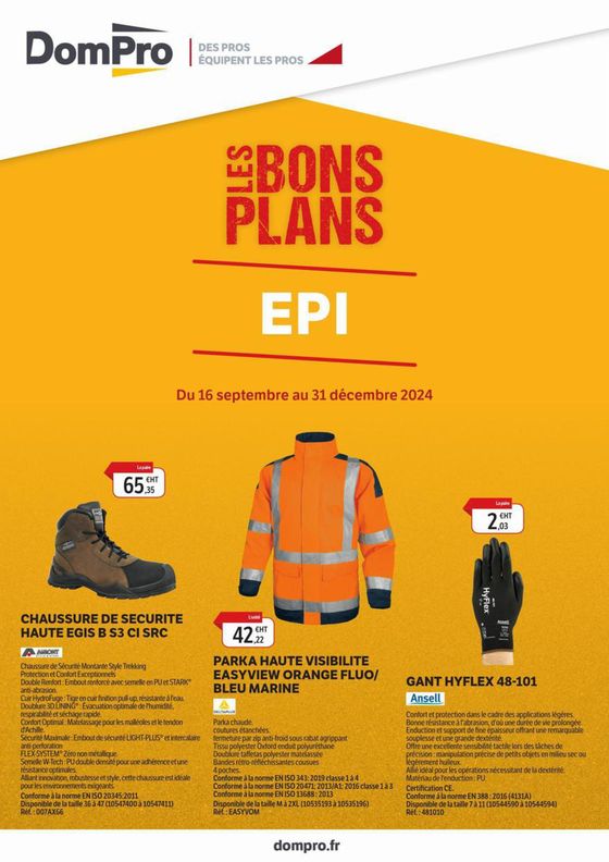 Bons plans EPI