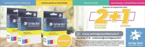 Promos de La rentrée à La Chapelle-Saint-Luc | Pour la rentrée pour 2 cartouches achetées la troisième offerte ! sur Cartridge World | 17/09/2024 - 30/09/2024