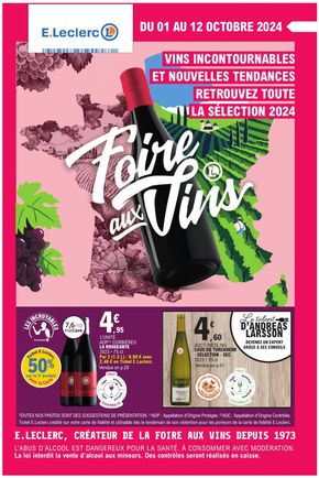 Catalogue E.Leclerc à Thionville | FOIRE AUX VINS - MIXTE | 01/10/2024 - 12/10/2024