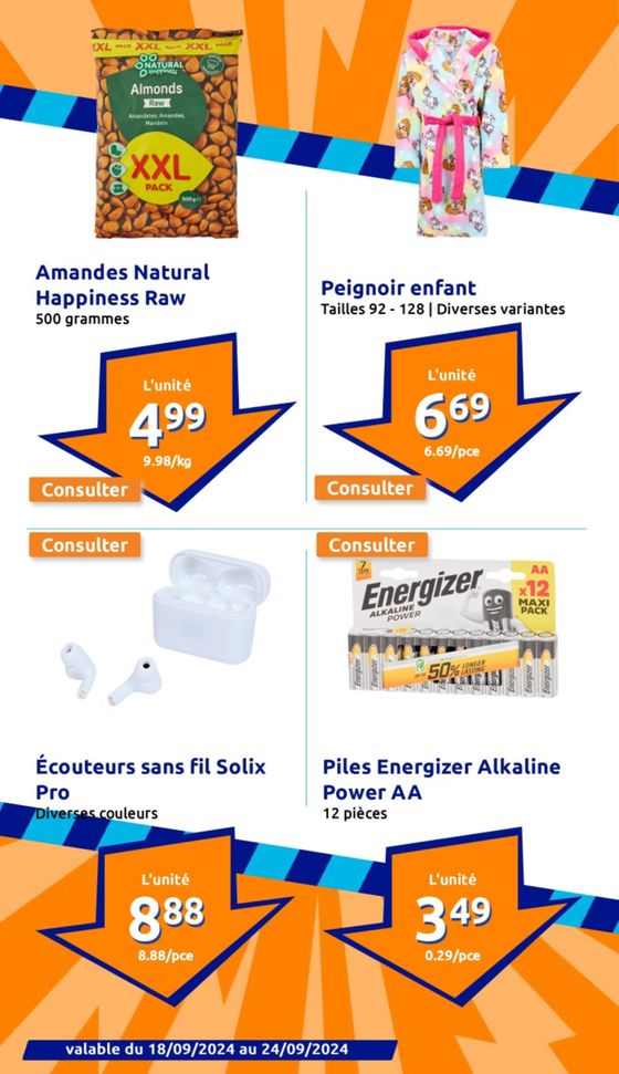 Catalogue Action à Aire-sur-la-Lys | Prix extrêmement bas | 18/09/2024 - 24/09/2024