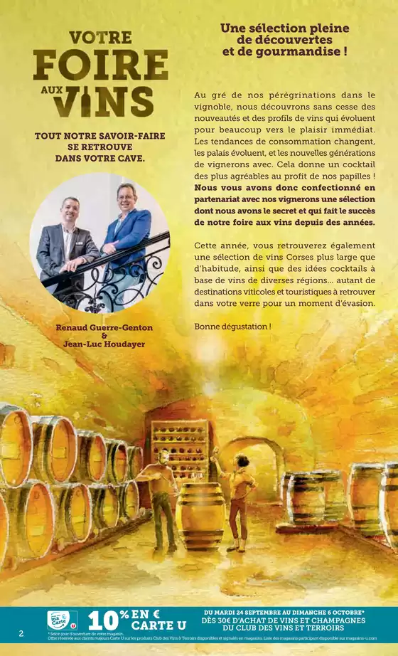 Catalogue U Express à Villeneuve-de-la-Raho | Foire aux Vins d'Automne | 24/09/2024 - 06/10/2024